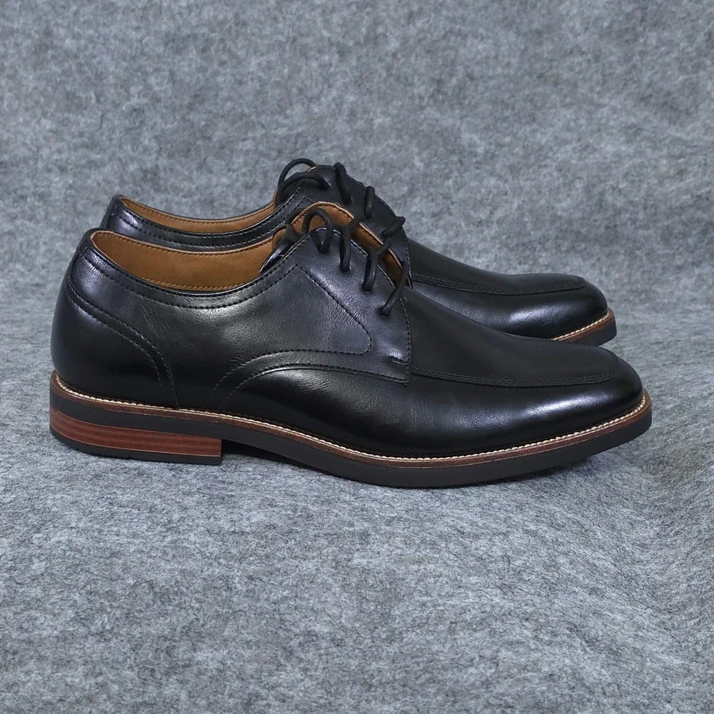 Dockers Men's Belson Black Leather Dress Shoes Supreme Comfort size 8 M 90-36294